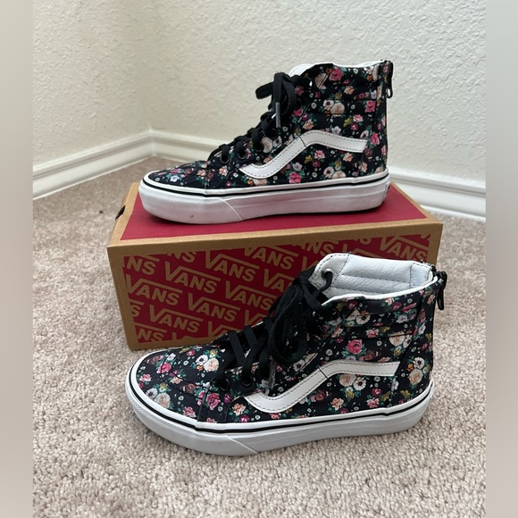 Old Skool Butterfly Floral Zipp Vans - Picture 9 of 10